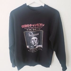 Queen official japan black sweatshirt S